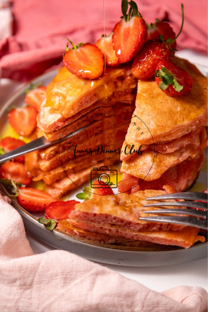 Strawberry Delight   Pancakes PLR set