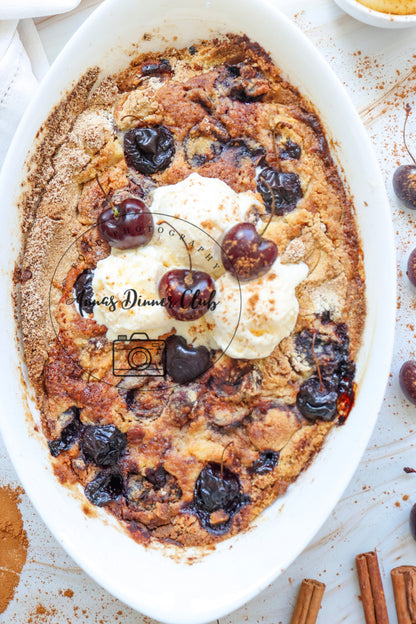 Pineapple and cherry dump cake - exclusive set
