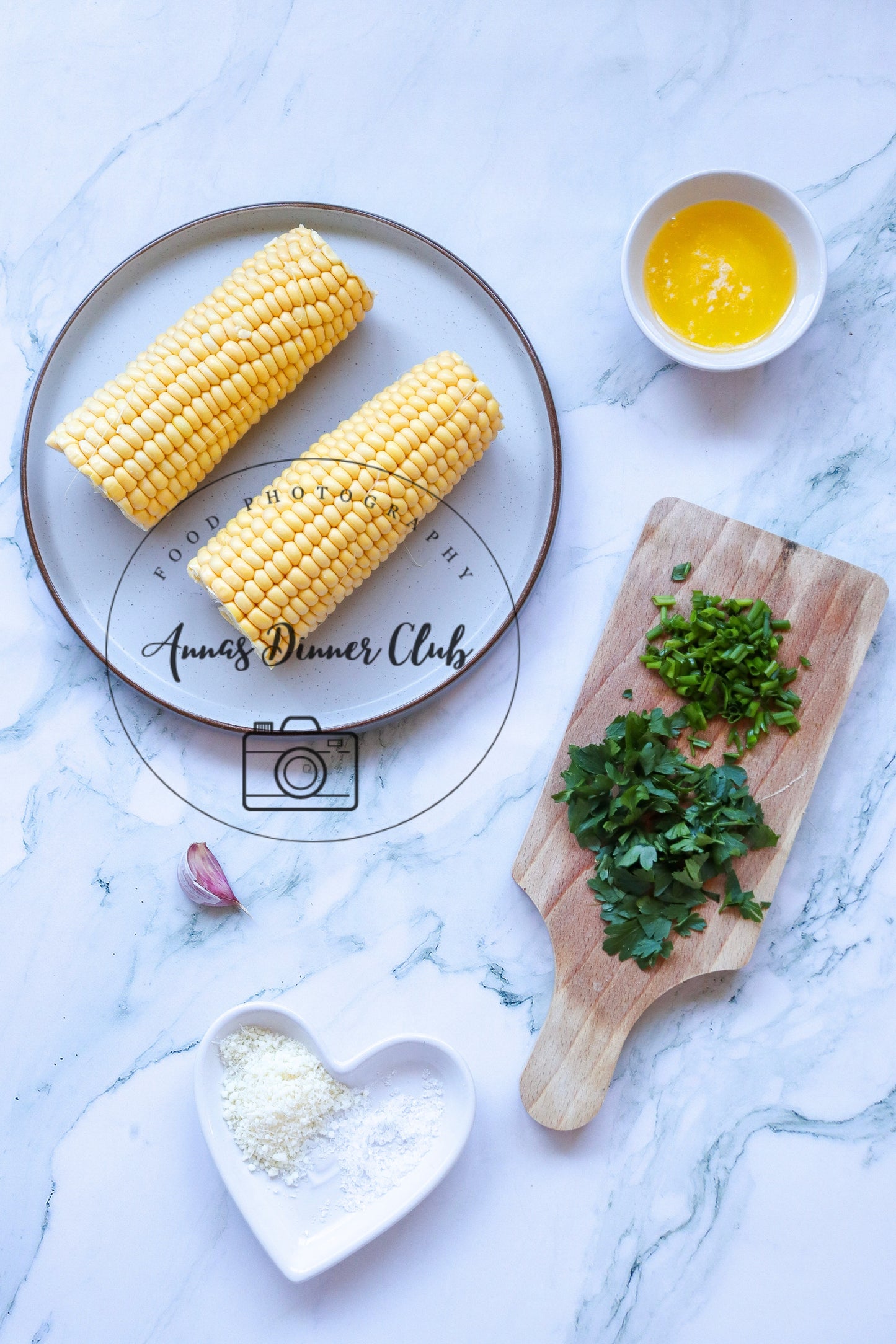 Grilled corn with herb butter - exclusive set