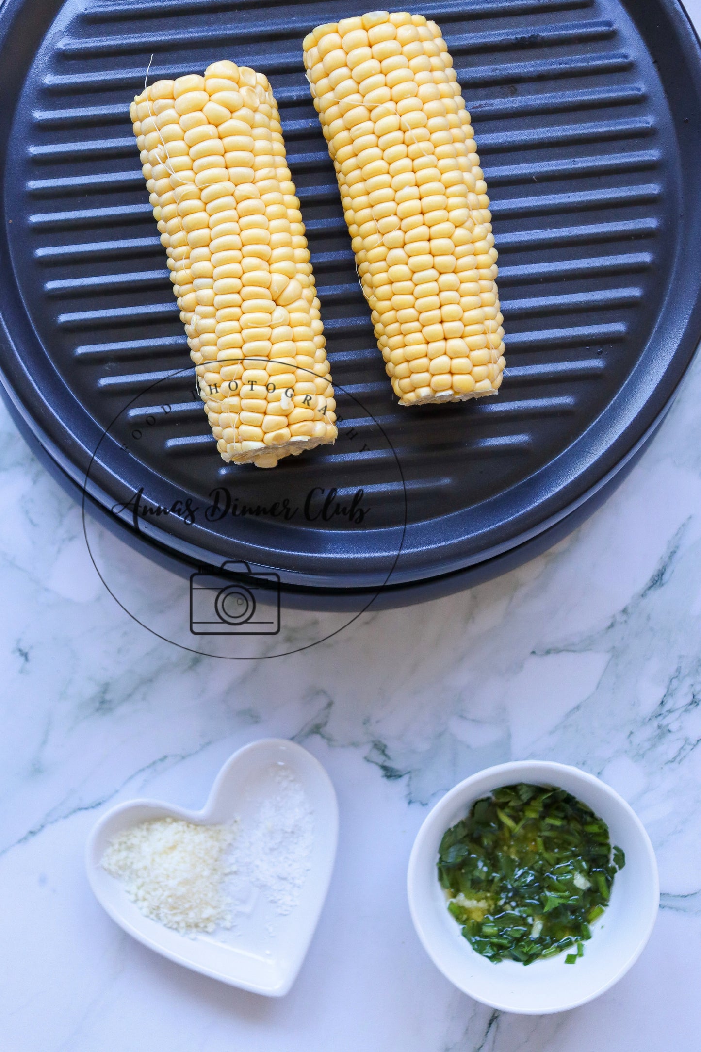 Grilled corn with herb butter - exclusive set