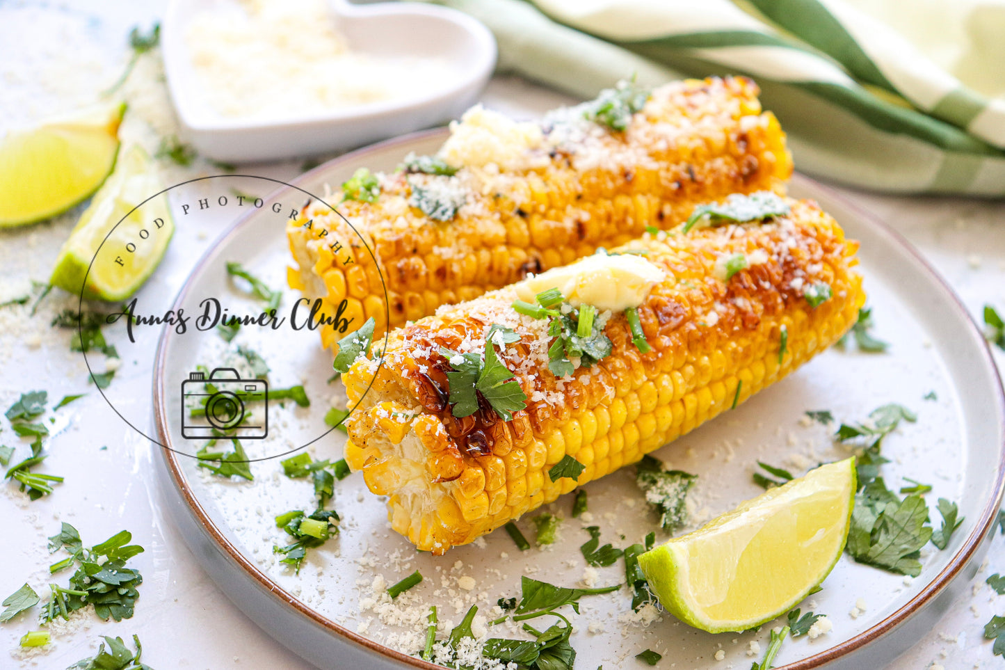 Grilled corn with herb butter - exclusive set