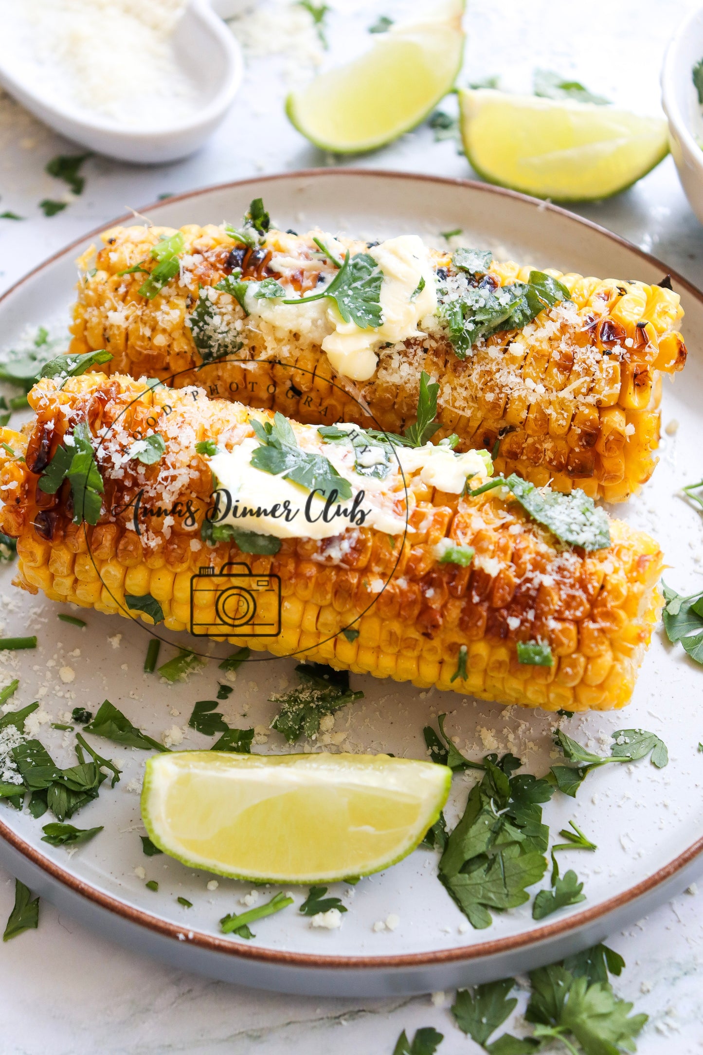 Grilled corn with herb butter - exclusive set