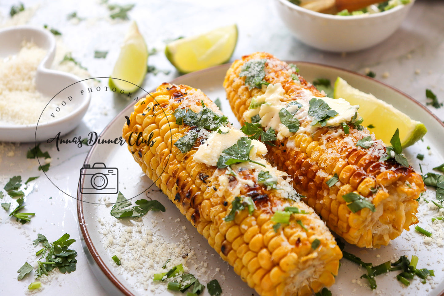 Grilled corn with herb butter - exclusive set
