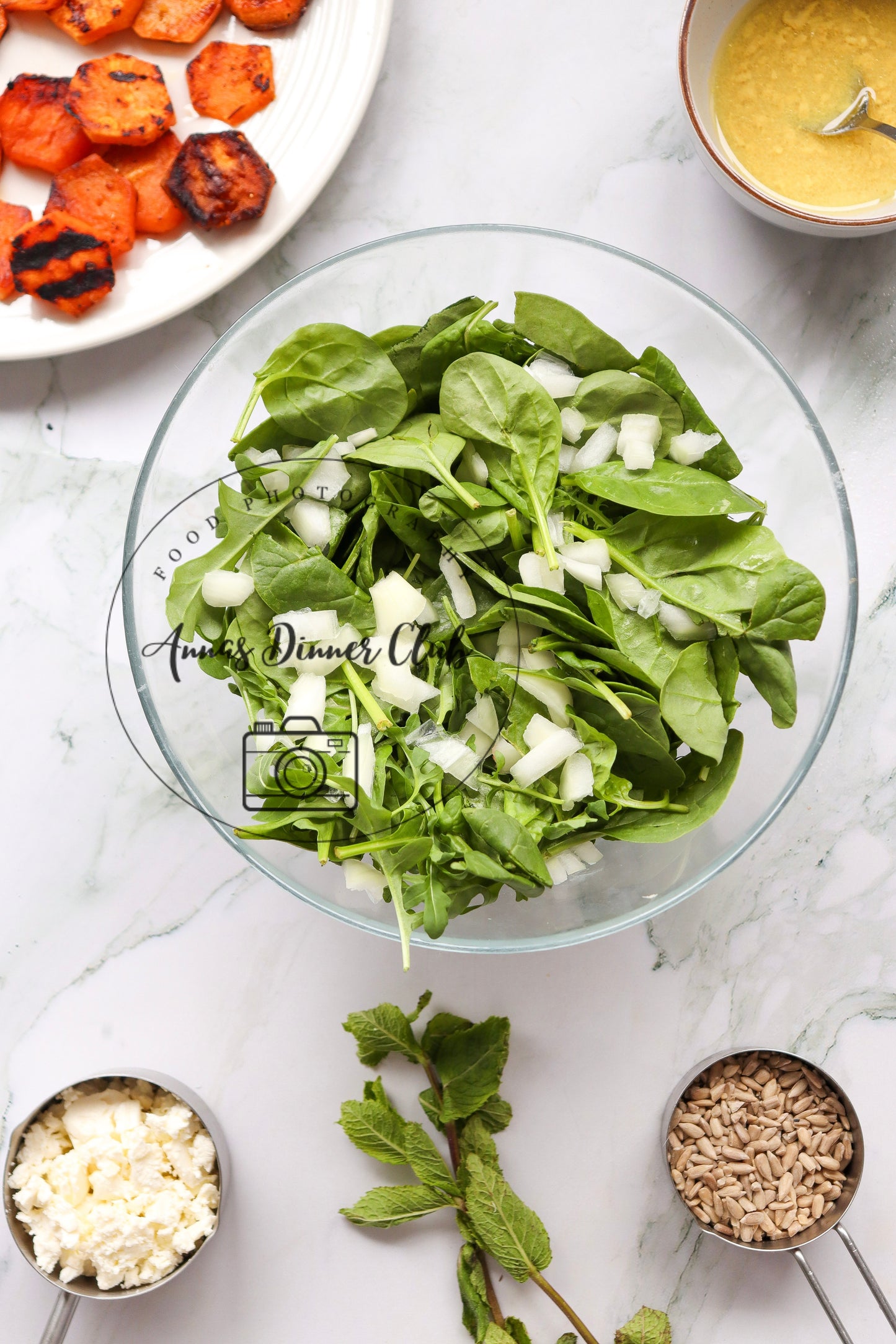 Grilled sweet potato blueberry salad - exclusive set