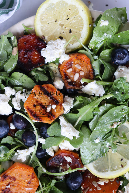 Grilled sweet potato blueberry salad - exclusive set