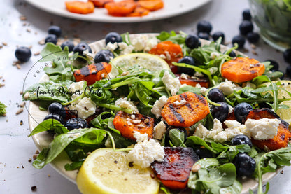 Grilled sweet potato blueberry salad - exclusive set