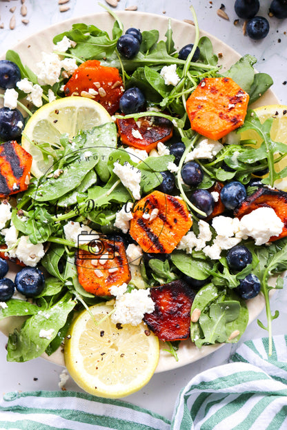 Grilled sweet potato blueberry salad - exclusive set