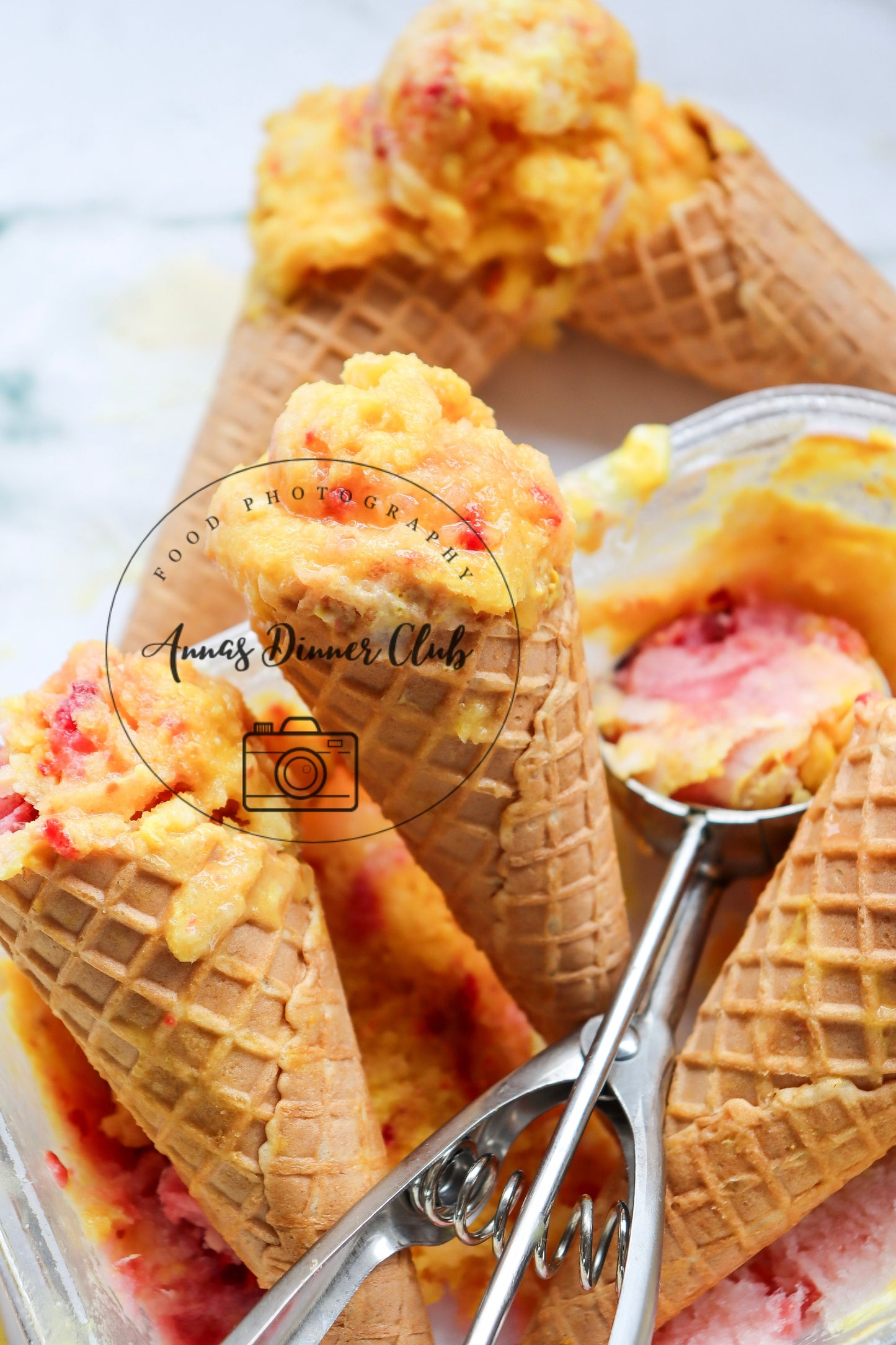 Easy Rainbow Sherbet no churn PLR set