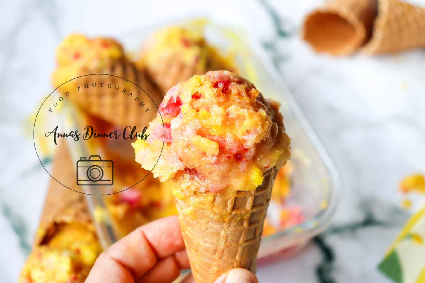 Easy Rainbow Sherbet no churn PLR set