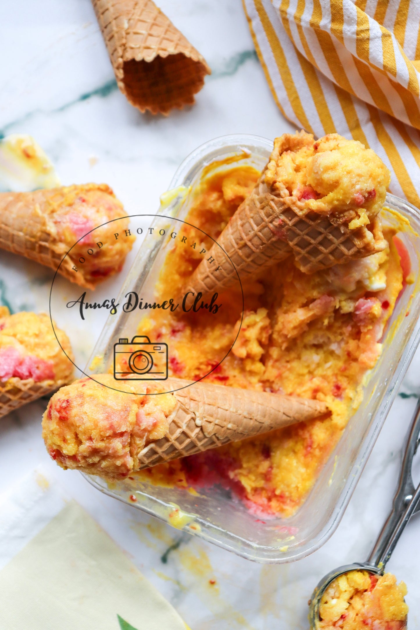 Easy Rainbow Sherbet no churn PLR set