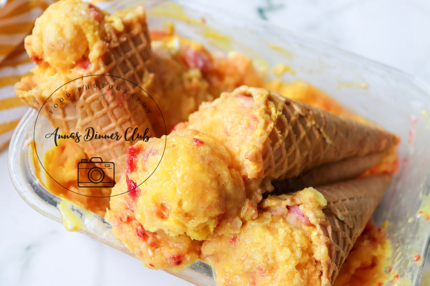 Easy Rainbow Sherbet no churn PLR set