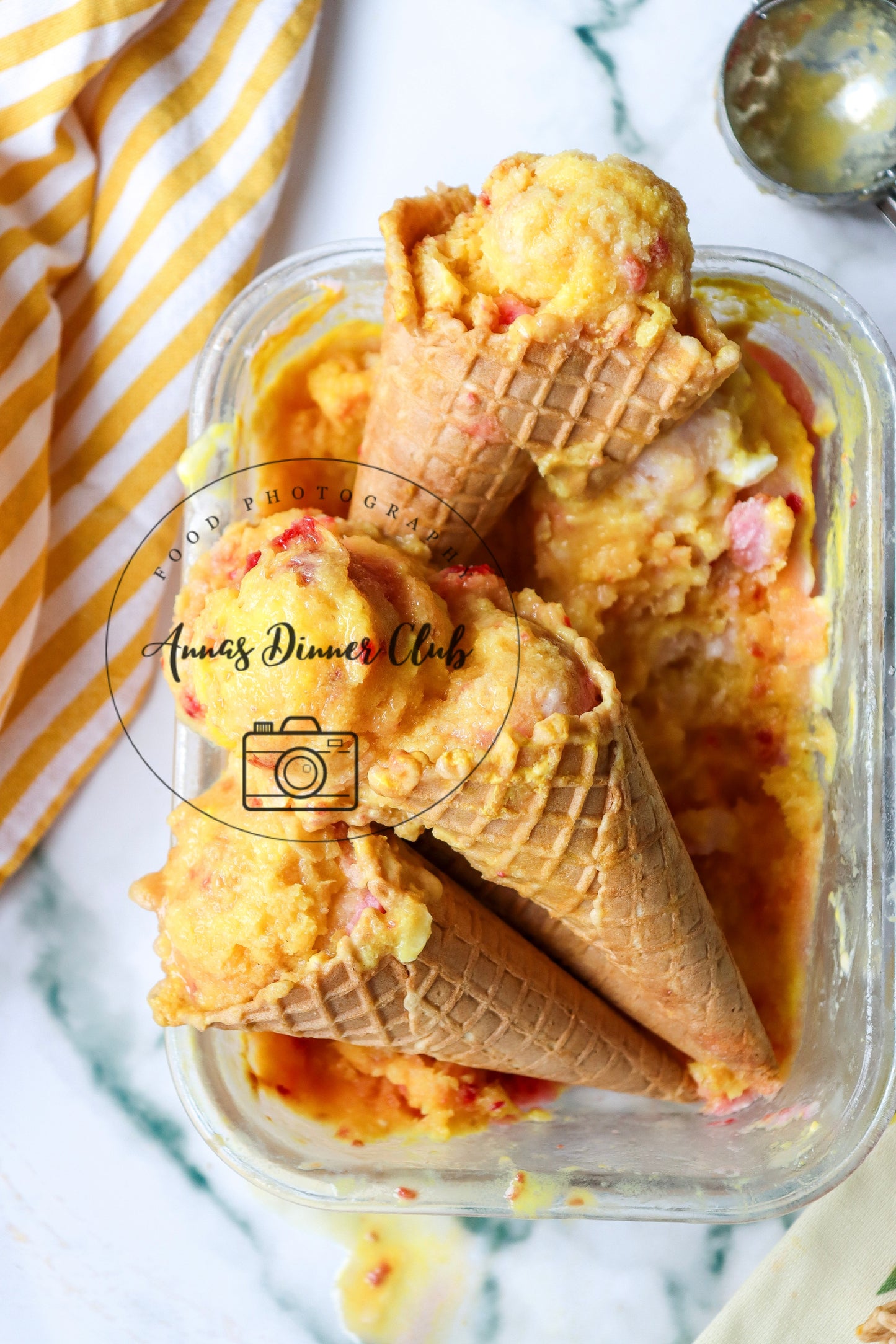 Easy Rainbow Sherbet no churn PLR set