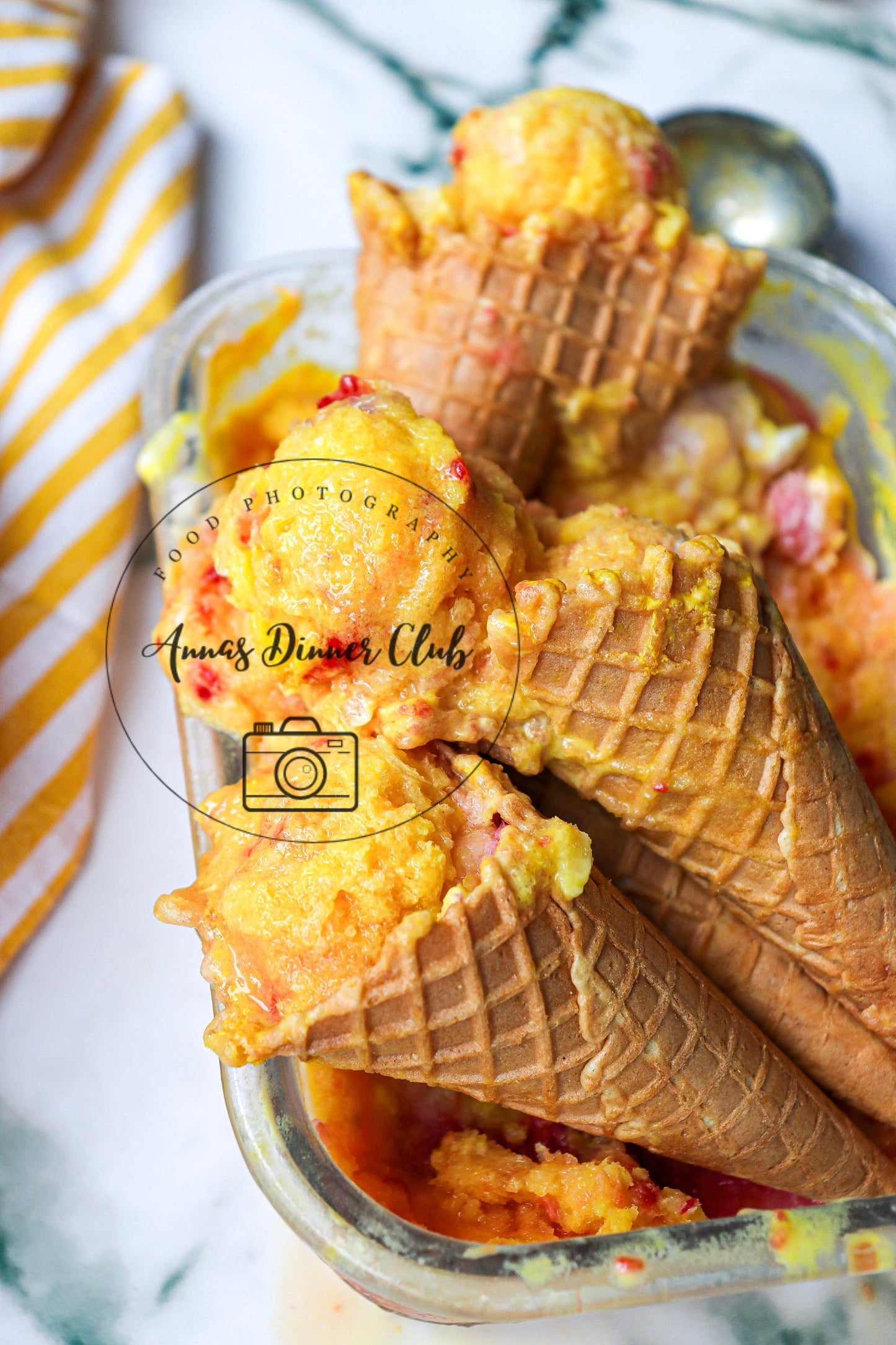 Easy Rainbow Sherbet no churn PLR set