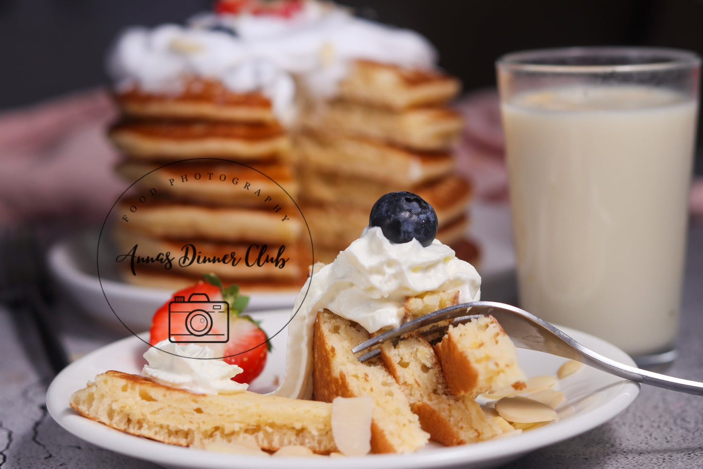 Fluffy Almond Milk Delight Pancakes semi exclusive  set 2