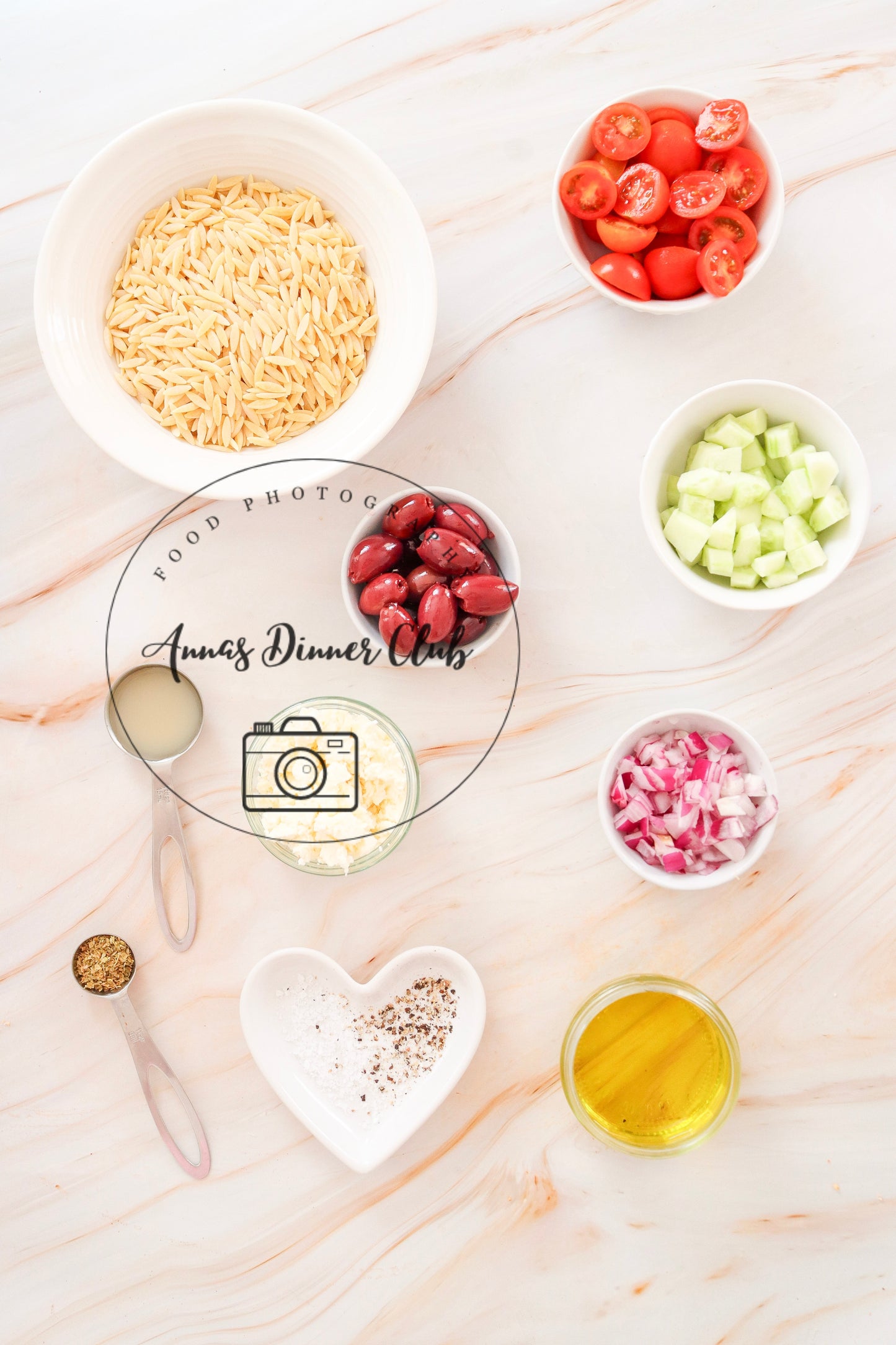 Mediterranean orzo  salad - semi exclusive set 1