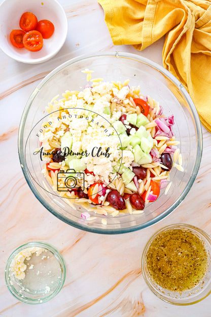 Mediterranean orzo  salad - semi exclusive set 4