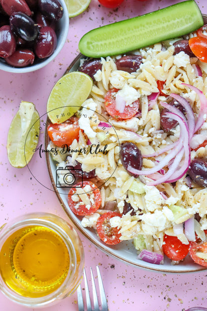 Mediterranean orzo  salad - semi exclusive set 4