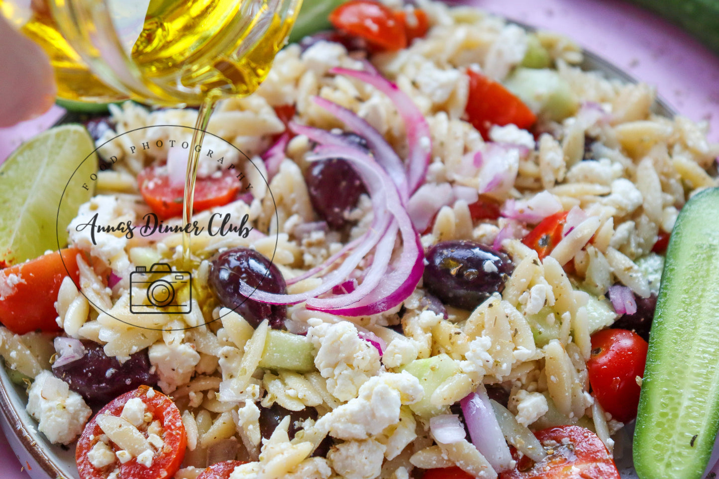 Mediterranean orzo  salad - semi exclusive set 4