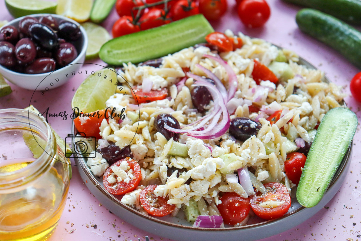 Mediterranean orzo  salad - semi exclusive set 4