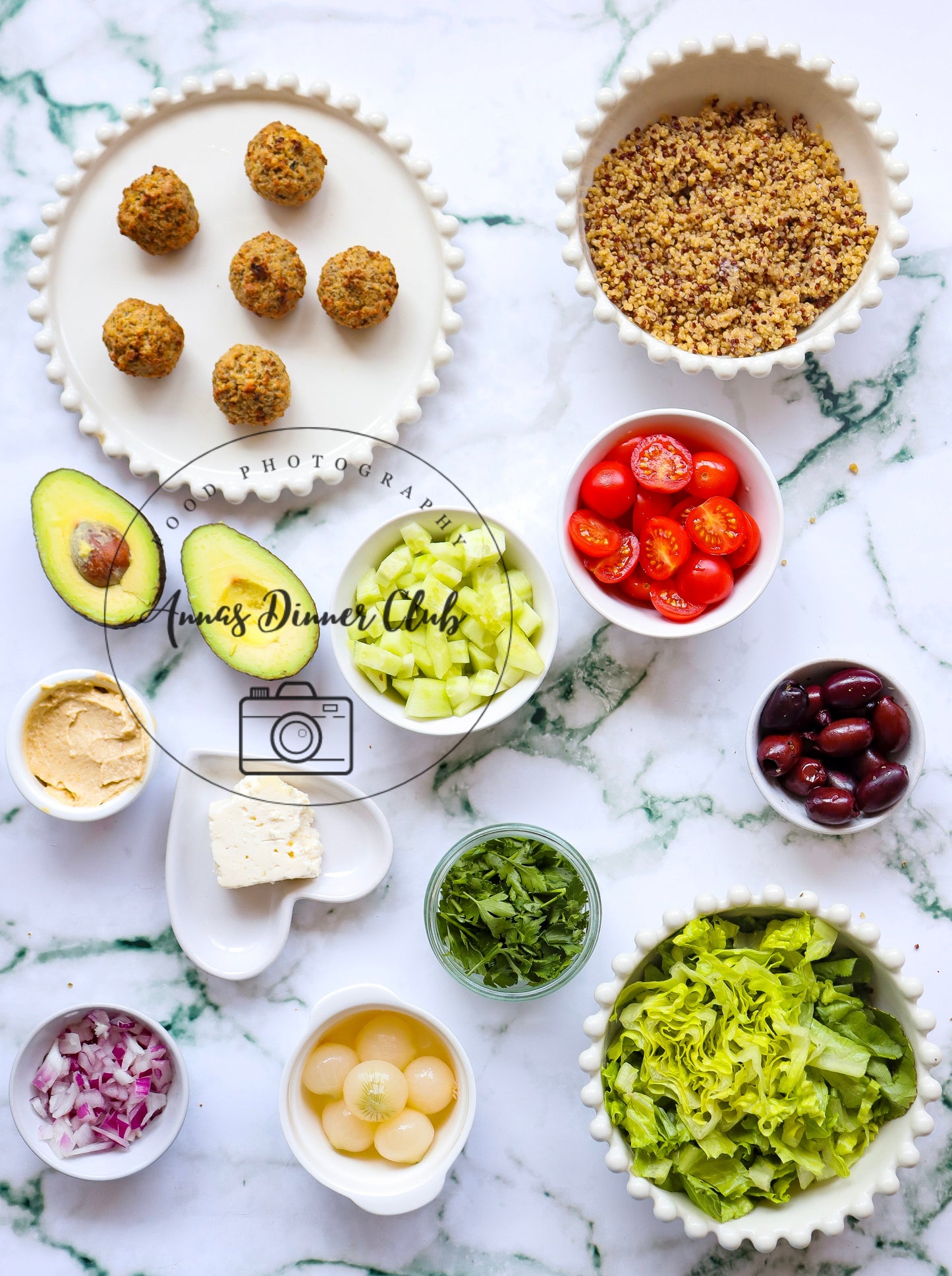 Mediterranean falafel bowl -limited PLR set