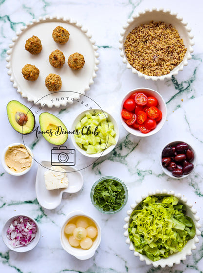 Mediterranean falafel bowl -limited PLR set