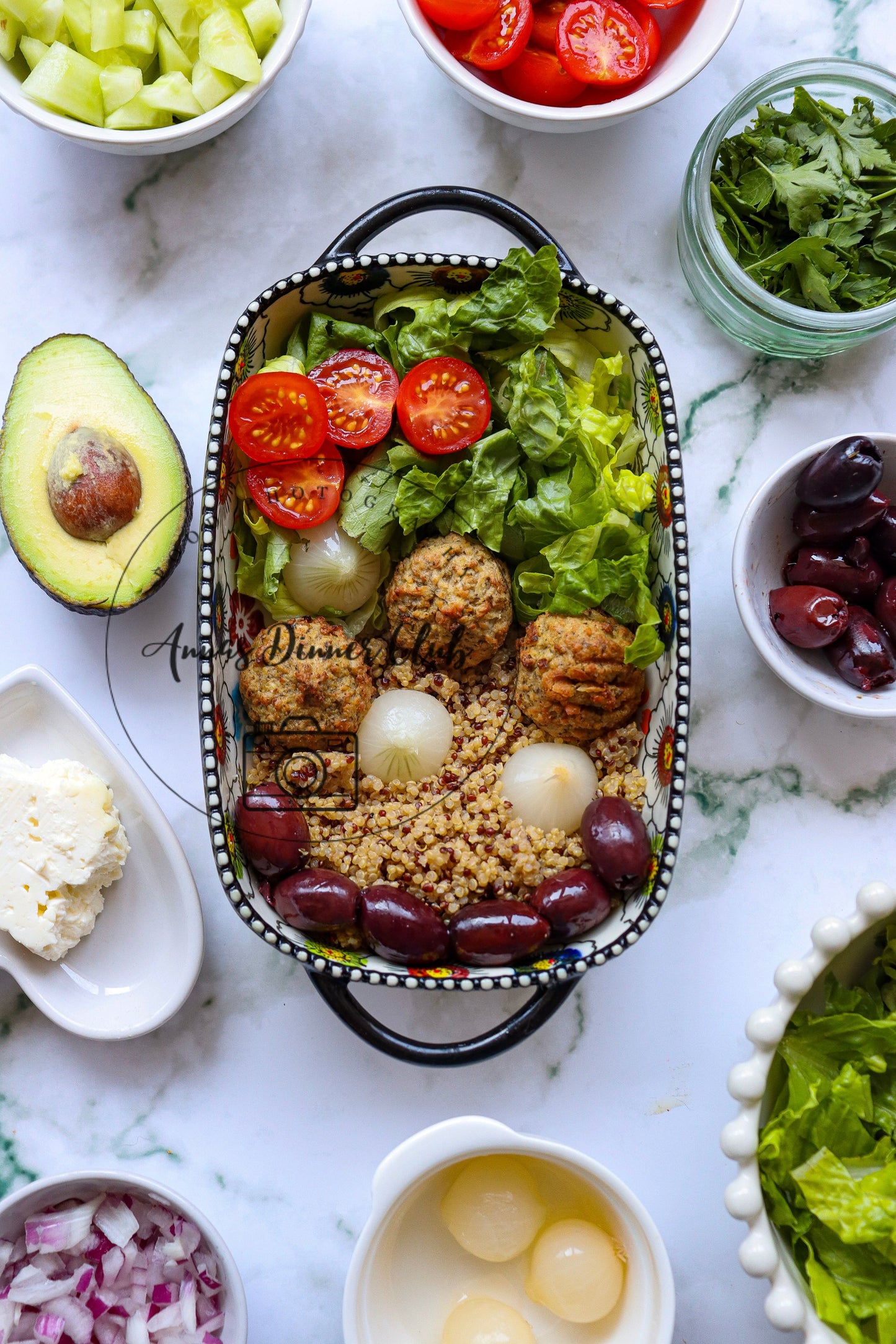 Mediterranean falafel bowl -limited PLR set