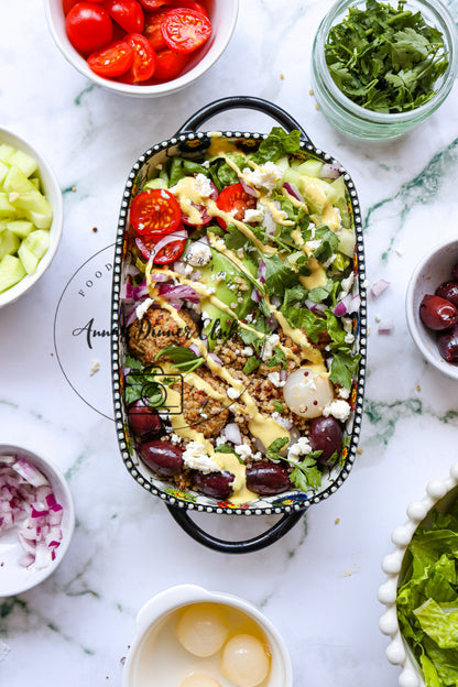 Mediterranean falafel bowl -limited PLR set