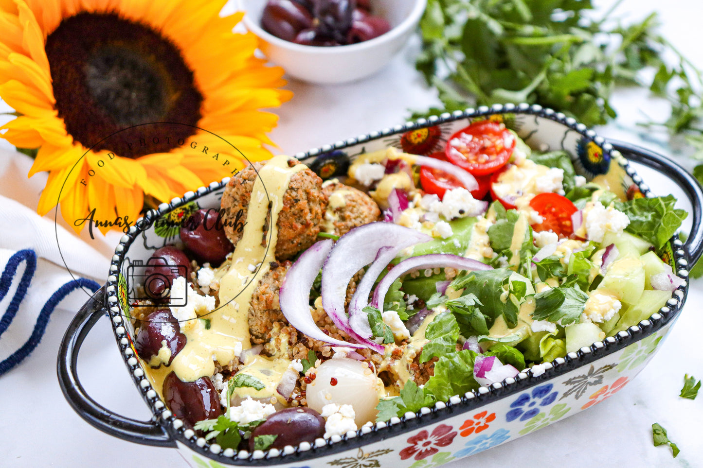 Mediterranean falafel bowl -limited PLR set