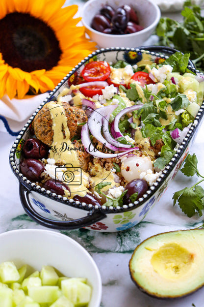 Mediterranean falafel bowl -limited PLR set