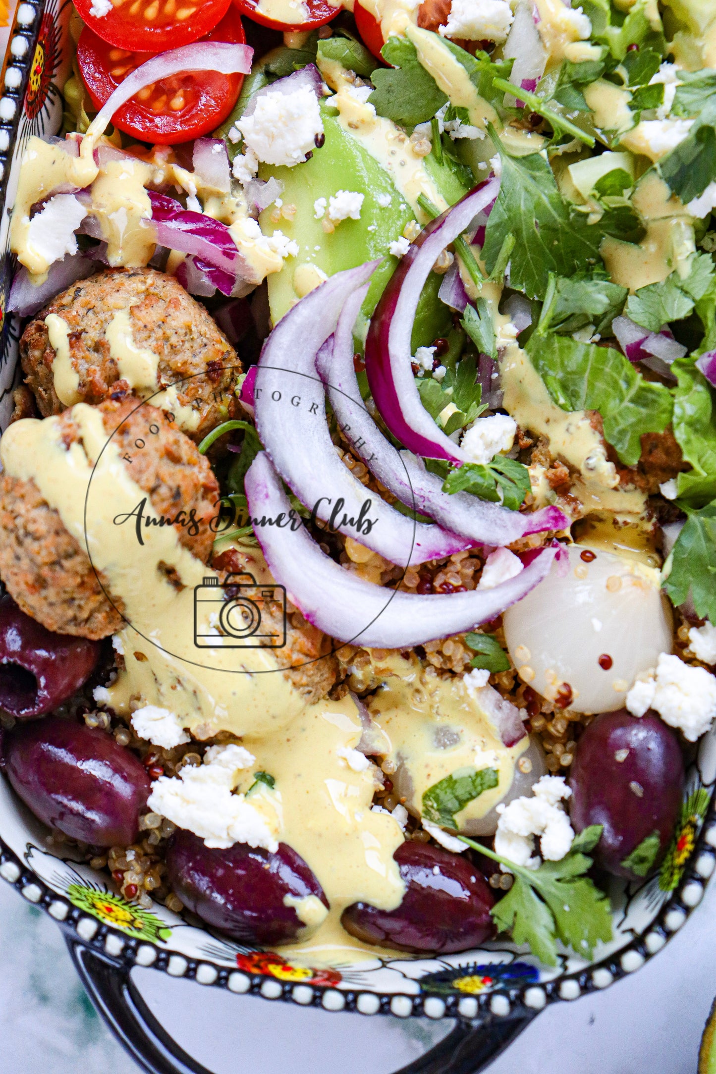 Mediterranean falafel bowl -limited PLR set