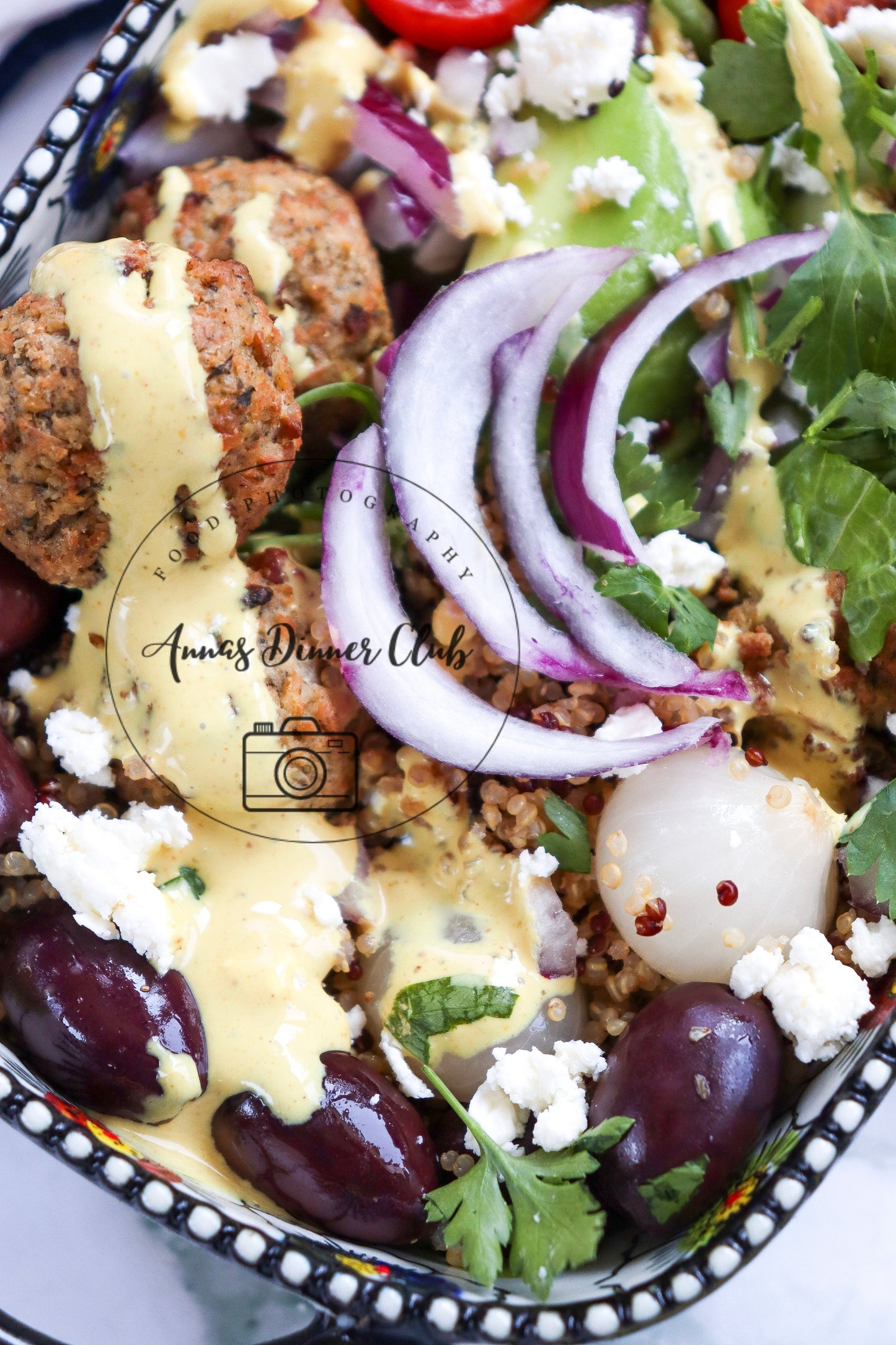 Mediterranean falafel bowl -limited PLR set