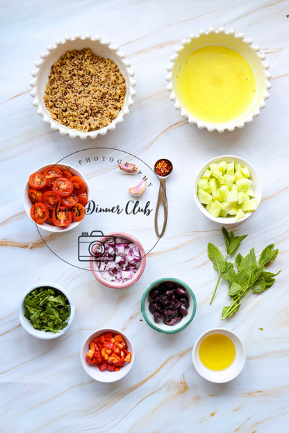 Mediterranean quinoa salad- exclusive set