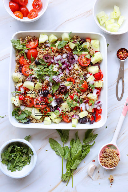 Mediterranean quinoa salad- exclusive set