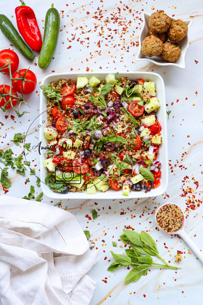 Mediterranean quinoa salad- exclusive set