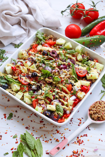 Mediterranean quinoa salad- exclusive set