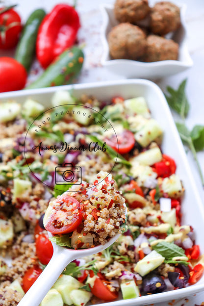 Mediterranean quinoa salad- exclusive set