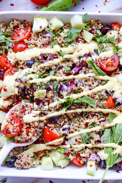 Mediterranean quinoa salad- exclusive set