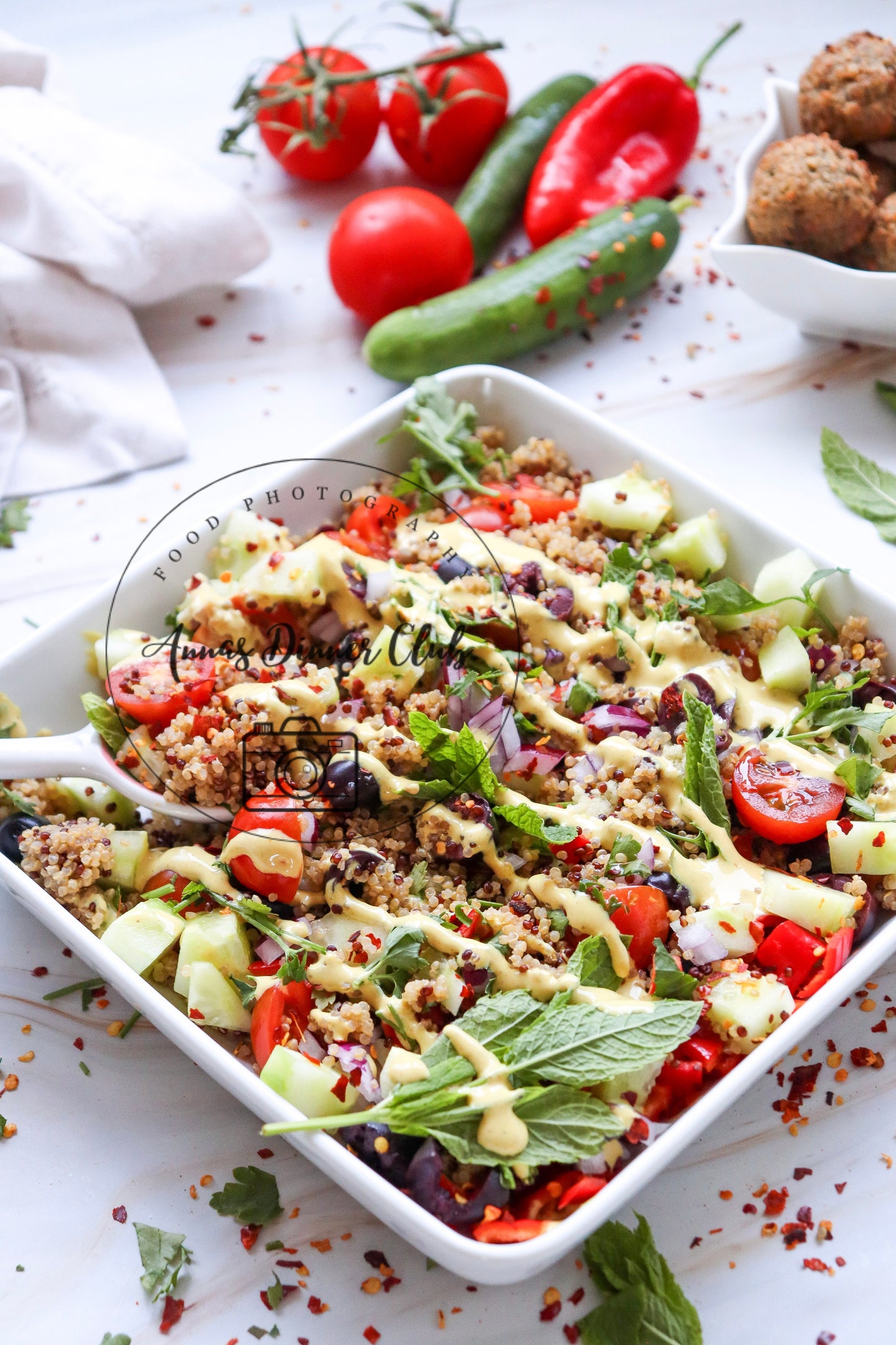 Mediterranean quinoa salad- exclusive set
