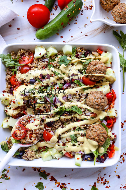 Mediterranean quinoa salad- exclusive set