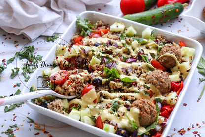 Mediterranean quinoa salad- exclusive set