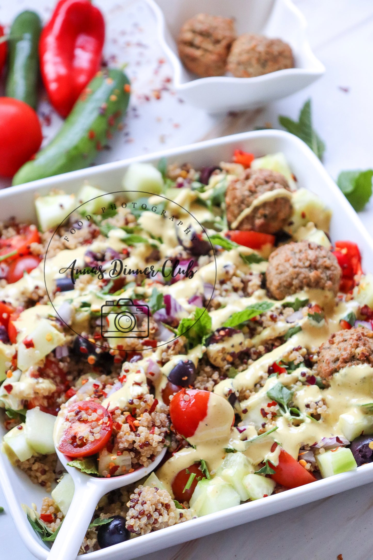 Mediterranean quinoa salad- exclusive set