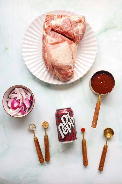Dr Pepper Pulled Pork Burgers (Slow Cooker)- exclusive set