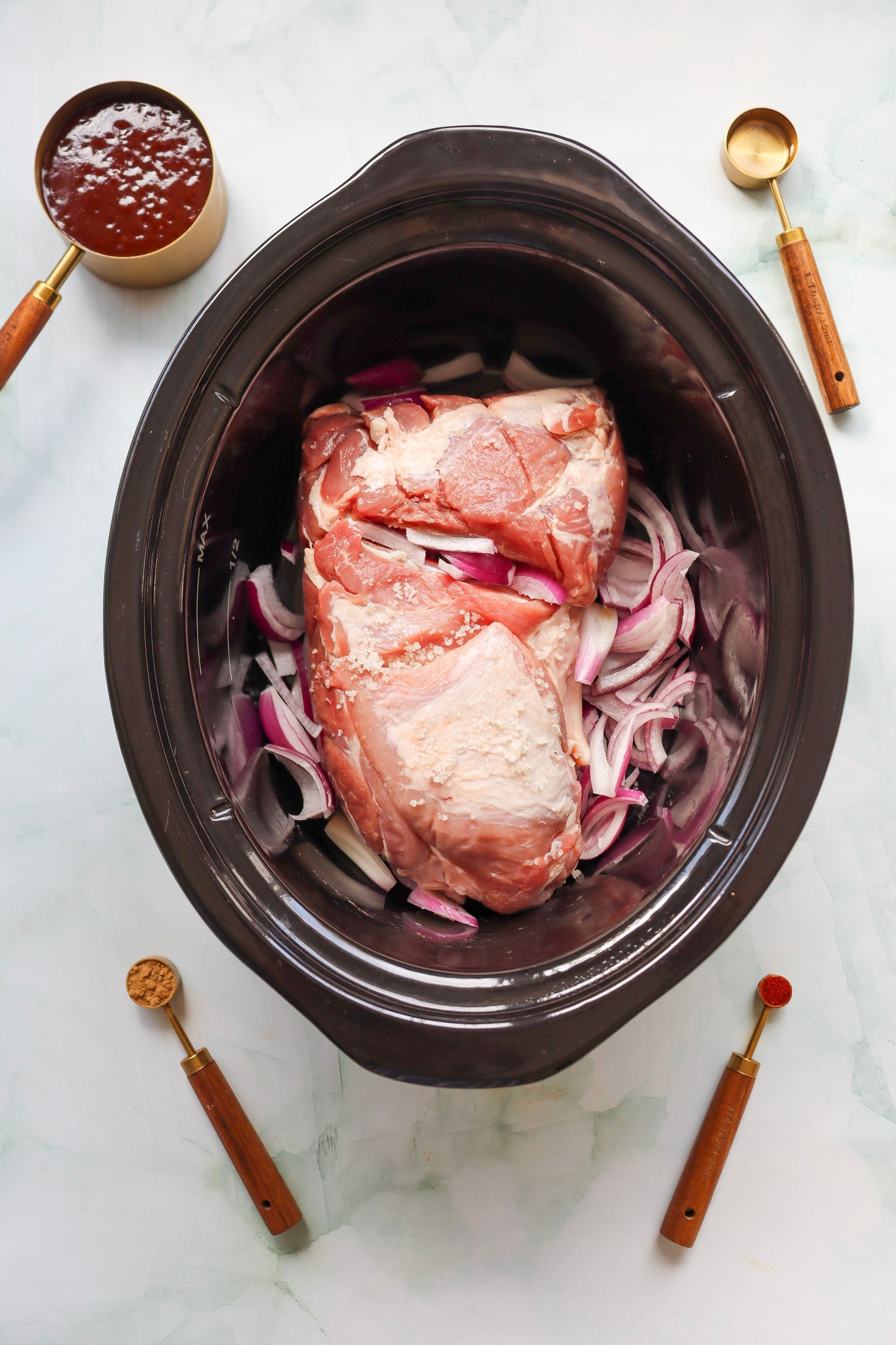 Dr Pepper Pulled Pork Burgers (Slow Cooker)- exclusive set