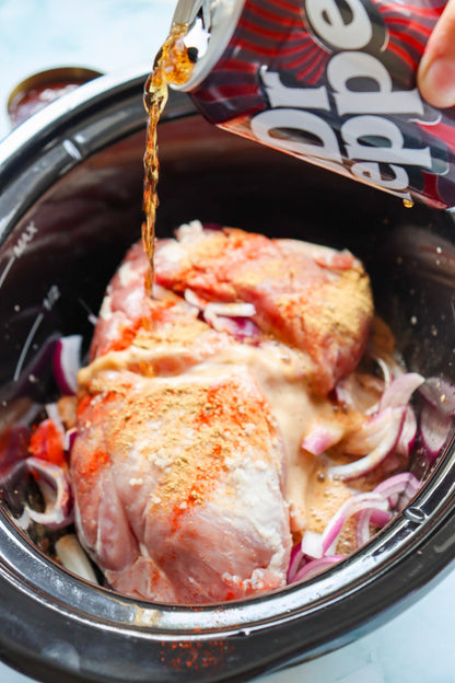 Dr Pepper Pulled Pork Burgers (Slow Cooker)- exclusive set