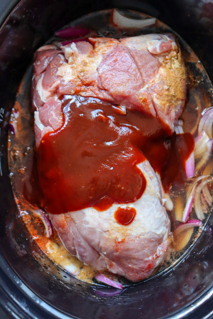 Dr Pepper Pulled Pork Burgers (Slow Cooker)- exclusive set