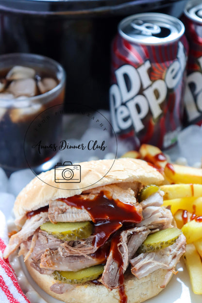 Dr Pepper Pulled Pork Burgers (Slow Cooker)- exclusive set