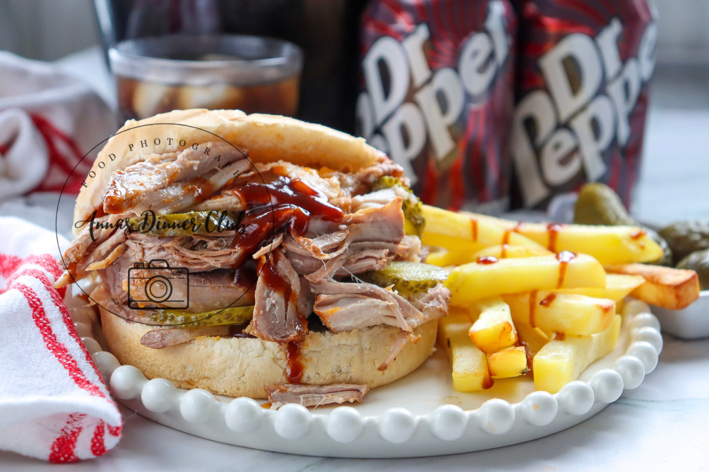 Dr Pepper Pulled Pork Burgers (Slow Cooker)- exclusive set