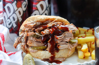 Dr Pepper Pulled Pork Burgers (Slow Cooker)- exclusive set