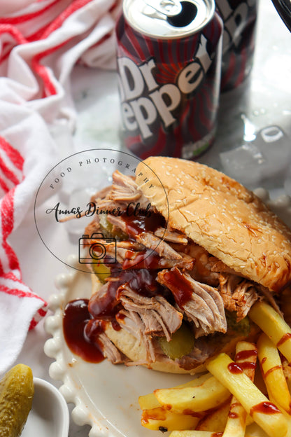 Dr Pepper Pulled Pork Burgers (Slow Cooker)- exclusive set