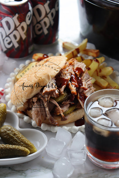 Dr Pepper Pulled Pork Burgers (Slow Cooker)- exclusive set